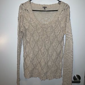 Cream knit sweater